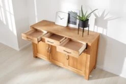 Royal Oak Buffet HAGE 3 Portes 3 Tiroirs Chêne -Intérieur Chic 135295