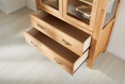 Royal Oak Vitrine HAGE 2 Portes 2 Tiroirs Chêne -Intérieur Chic 135301