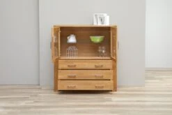 Royal Oak Vitrine OLDE 2 Portes Chêne -Intérieur Chic 135334