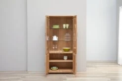 Royal Oak Vitrine OLDE 2 Portes + 2 Portes Vitrées Chêne -Intérieur Chic 135351