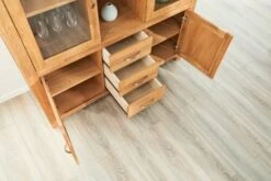 Royal Oak Vitrine HAGE 2+2 Portes 3 Tiroirs Chêne -Intérieur Chic 135358