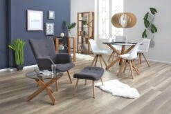 Chaise BLOKHUS Blanc/naturel -Intérieur Chic 135994