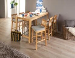 Royal Oak Chaise De Bar HJERTING Gris -Intérieur Chic 136984