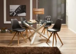 Chaise BLOKHUS Noir/naturel -Intérieur Chic 137098