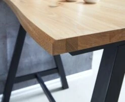 Royal Oak Table De Bar SANDBY 71x128 Chêne Naturel/noir -Intérieur Chic 137271