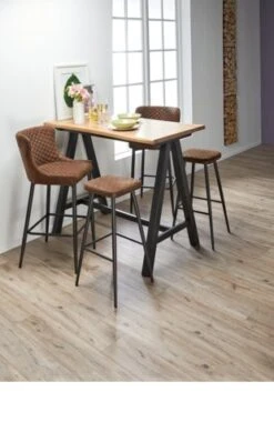 Royal Oak Table De Bar SANDBY 71x128 Chêne Naturel/noir -Intérieur Chic 137280