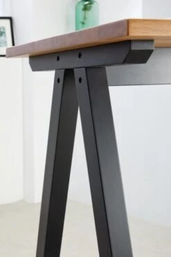 Royal Oak Table De Bar SANDBY 71x183 Chêne Naturel/noir -Intérieur Chic 137287