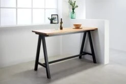 Royal Oak Table De Bar SANDBY 71x183 Chêne Naturel/noir -Intérieur Chic 137295