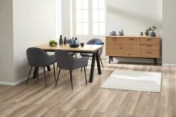 Royal Oak Buffet SANDBY 2 Portes + 3 Tiroirs Chêne Naturel/noir -Intérieur Chic 137311 1