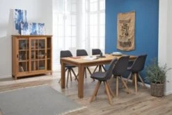 Chaise DREJHUS Tissu Gris Anthracite/naturel -Intérieur Chic 137666