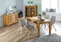 Chaise DREJHUS Tissu Gris Anthracite/naturel -Intérieur Chic 137668