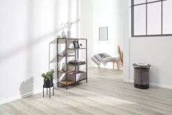 Étagère TRAPPEDAL 5 Tablettes Chêne/noir -Intérieur Chic 137722