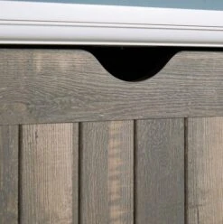 Commode ORLANDO 3 Tiroirs Blanc/gris -Intérieur Chic 137785