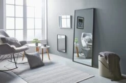 Bout De Canapé TAPS 55x55 Blanc/bambou -Intérieur Chic 137823 1