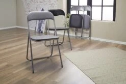 Chaise Pliante VIUF Gris -Intérieur Chic 137881