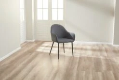 Chaise SABRO Tissu Gris/noir -Intérieur Chic 139203