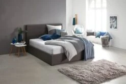 Bout De Canapé TAPS 55x55 Blanc/bambou -Intérieur Chic 139294 1