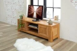 Royal Oak Meuble TV OLDE 150 Cm 2 Portes Chêne -Intérieur Chic 139480