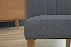 Chaise NORDRUP Tissu Gris/naturel -Intérieur Chic 142851