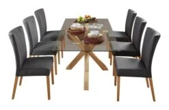 Chaise NORDRUP Tissu Gris/naturel -Intérieur Chic 142855