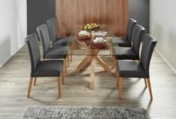 Royal Oak Table AGERBY 90x160 Verre/chêne -Intérieur Chic 142857