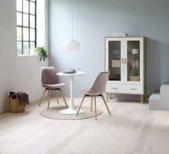 Vitrine GAMMELGAB 2 Portes A/éclairage LED Chêne/blanc -Intérieur Chic 144321 1