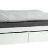Lit A/rangement TANGBJERG 90/180x200 Blanc