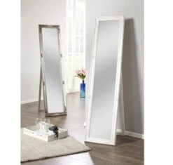 Miroir Sur Pied NORDBORG 40×160 Blanc 7 Miroir Sur Pied NORDBORG 40×160 Blanc -Intérieur Chic 148559