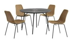 Table De Jardin RANGSTRUP Ø110 Noir/noir -Intérieur Chic 150051