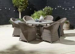 Table GAMMELBY Ø130 Gris -Intérieur Chic 151568