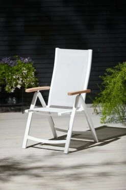 Chaise Inclinable SLITE Blanc -Intérieur Chic 155412