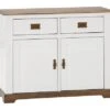 Buffet VILSTED 2 Portes Blanc/brun