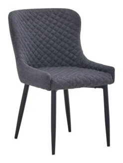 Chaise PEBRINGE Gris/noir