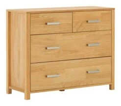 Royal Oak Commode HUGGET 4 Tiroirs Larges Chêne