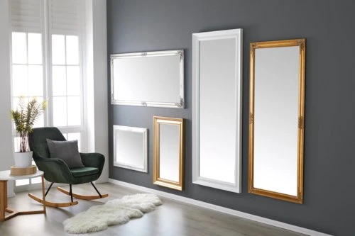 Miroir NORDBORG 70x90 Blanc 3 Miroir NORDBORG 70x90 Blanc – Image 3
