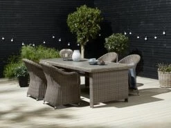 Table GAMMELBY L100xL225 Gris -Intérieur Chic 160297