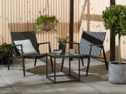 Fauteuil Lounge EDDERUP Noir -Intérieur Chic 160325