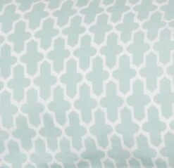 Parure De Lit Percale DINA 140x200 Gris/menthe -Intérieur Chic 161104