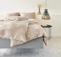 Parure De Lit Satin INGEBORG 240x220 Sable -Intérieur Chic 161568