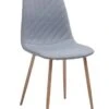 Chaise JONSTRUP Bleu Clair/chêne
