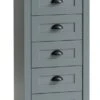 Commode 5 Tiroirs MARKSKEL Gris