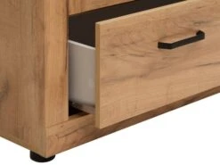 Vitrine LINTRUP 2 Portes Chêne -Intérieur Chic 162194