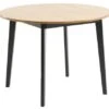 Table JEGIND Ø105 Chêne/noir