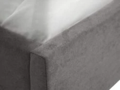 Cadre De Lit AGERFELD 140x200 Tissu Gris Foncé -Intérieur Chic 162279