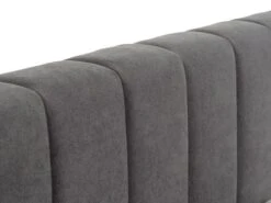 Cadre De Lit AGERFELD 140x200 Tissu Gris Foncé -Intérieur Chic 162281