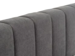 Cadre De Lit HASLEV A/rangement 160x200 Tissu Gris Foncé -Intérieur Chic 162295