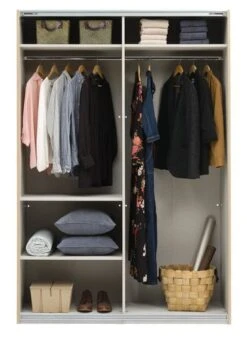 Armoire SALTOV 150x222 Chêne/noir -Intérieur Chic 162309