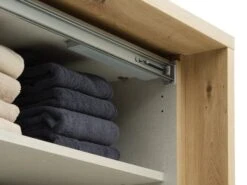 Armoire SALTOV 150x222 Chêne/noir -Intérieur Chic 162339