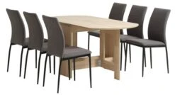 OBLING L100/163 + 4 TRUSTRUP Gris/noir -Intérieur Chic 163878