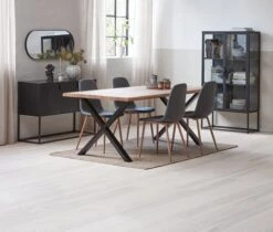 Buffet VIRUM 3 Portes Noir -Intérieur Chic 164010